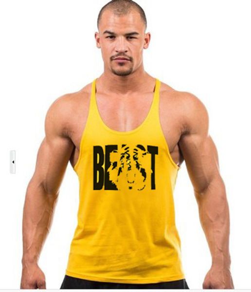 Gym Singlets ALPHA Gym Rabbit TankTop Bodybuilding Stringer Fitness Lifting D166