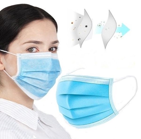 

50 pcs women men face mask earloop mask dust comfortable breathable masks for work protection half mask non woven mouth masks