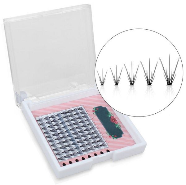 

new grafting false eyelashes black natural long professional clusters eyelash extensions 18d individual volume pro made fans
