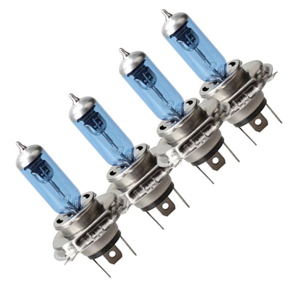

4 pcs/set 55/60w h4 p43t 12v car safety halogen light bulb headlight lamp vehicle replacement head lamp bulbs car-styling