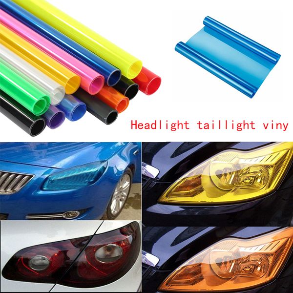 

30cmx60cm car tinting car-styling auto car tint headlight taillight fog light vinyl smoke film 13 colour