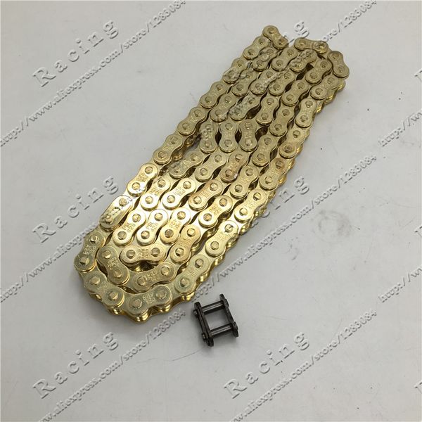 

gold #428 102/104/108 or #420 102/104/108 with o-ring chain110-150cc dirt pit bike for crf 50 70 ssr pit dirt bike