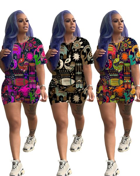 

beach vacation spot tracksuits european american female printing street recommendation cute animal hawaiian style two-piece suitcomfortable, Gray