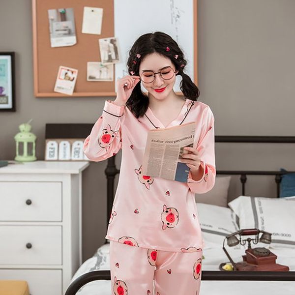 

gogoni autumn & winter pyjamas women sleepwear plus double-sided milk silk night suit woman clothes, Black;red