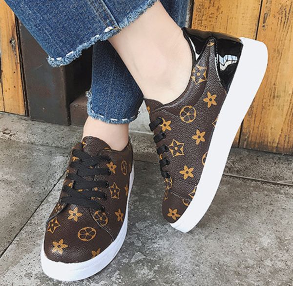 

36-44 luxury designer men women frontrow sneaker casual shoes leather skin skateboarding shoe sneakers, Black