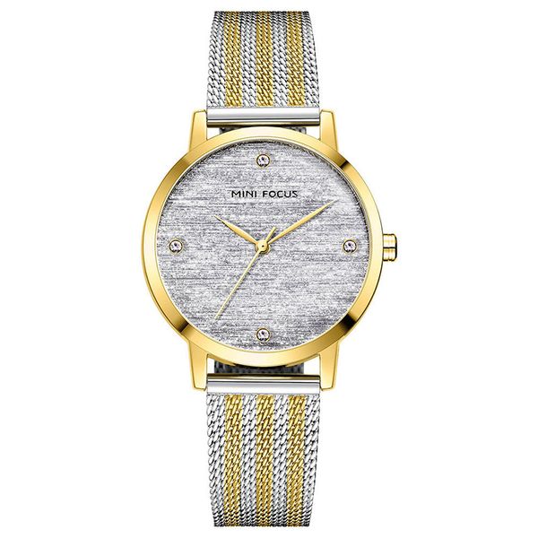 

для женщин роскошные дизайнерские часы с кисточкой циферблат алмазный водонепроницаемый милан mesh пояс кварц наручные часы mf0329l, Slivery;brown