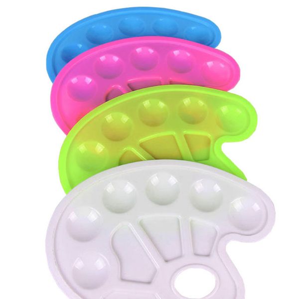 

new beauty grading tool nail color plates imitation plastic dish plum palette color palette acrylic paint tone tray