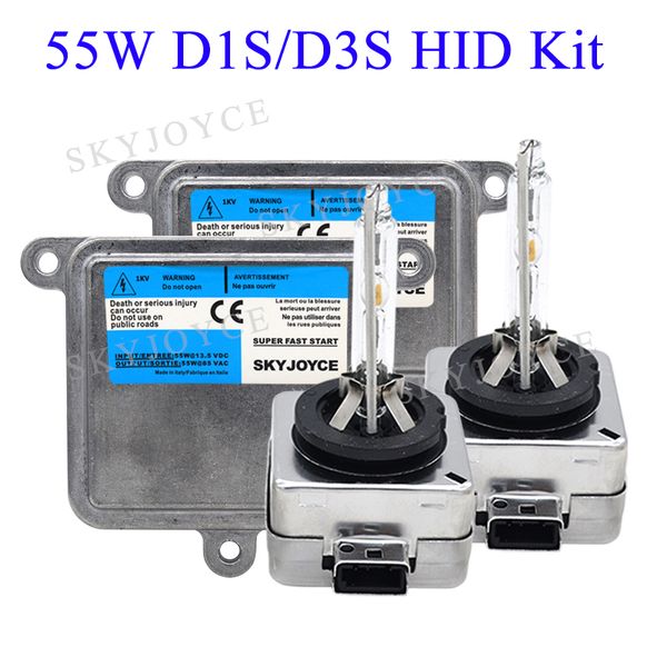 

skyjoyce original 55w xenon d1s hid bulb d3s 4300k 5000k d1r d1s 6000k 8000k car headlight bulb 55w d3s ballast xenon kit