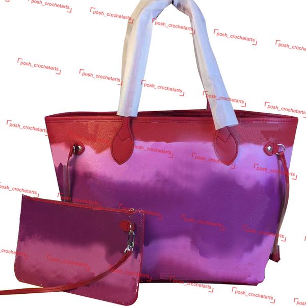 

designer handbag tie dye tote with matching pouch pastel fashion summer tie dye designer tote for sale latest edition