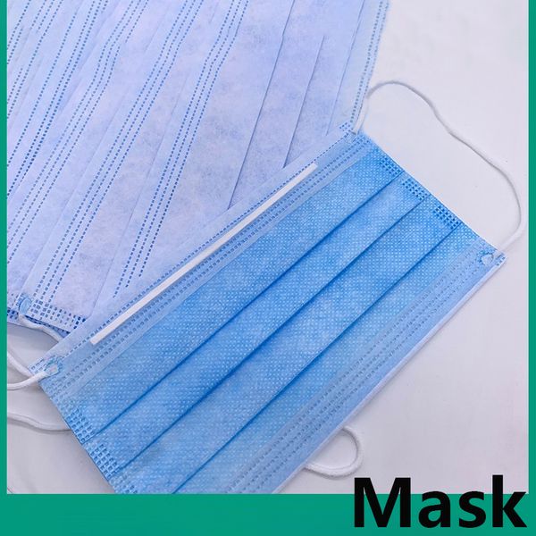 

2020 новая синяя одноразовая маска dhl бесплатная доставка пылезащитный анти-туман дышащий мужчины женщины 3-слойный нетканый анти-туман пыл