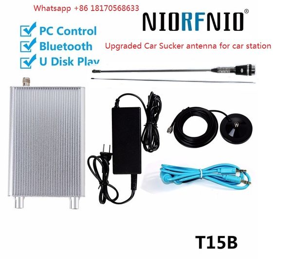 

upgraded niorfnio t-15b 15w pll fm transmitter radio stereo broadcast fm 76~108mhz
