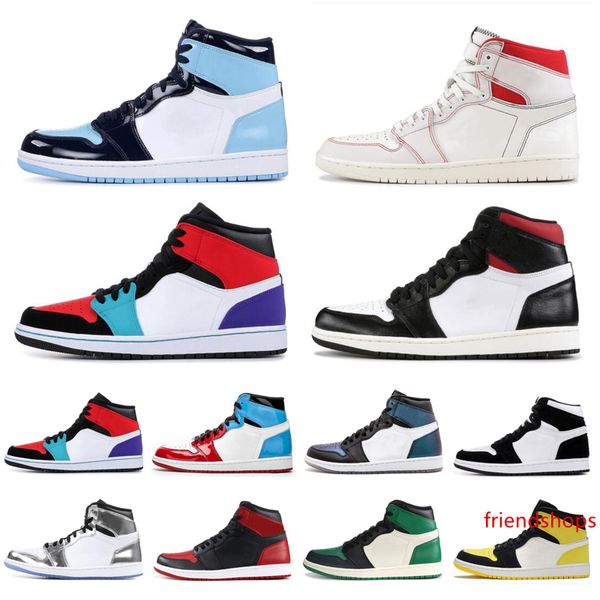 

1s mens basketball shoes 1 phantom gym red multi color fearless obsidian turbo green unc sports sneaker mens trainers size 5.5-11
