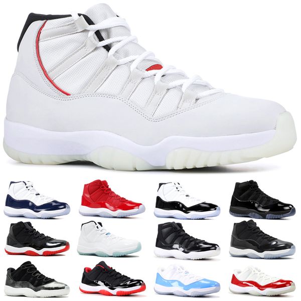

11 snakeskin 11s concord 45 men women basketball shoes navy pink cap and gown gym red bred barons unc designer sport trainer sneakers