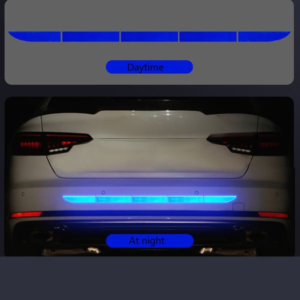 

bumper reflective tape anti-collision trim mouldings 90x3.5cm car exterior