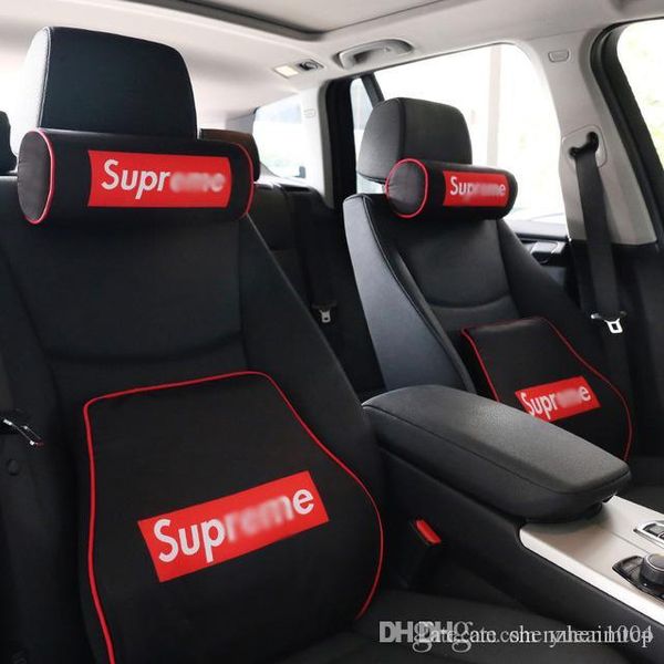 

3d memory foam автомобильный подголовник искусственная кожа подушка шея талия отдых подушка спинка сиденья поясничная подушка аксессуары для