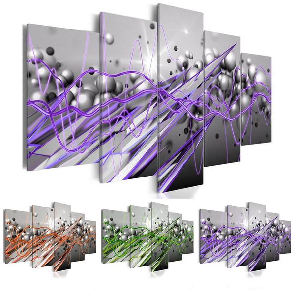 

2019 5 pieces( no frame ) canvas print modern fashion wall art the abstract line for home decoration choose color & size