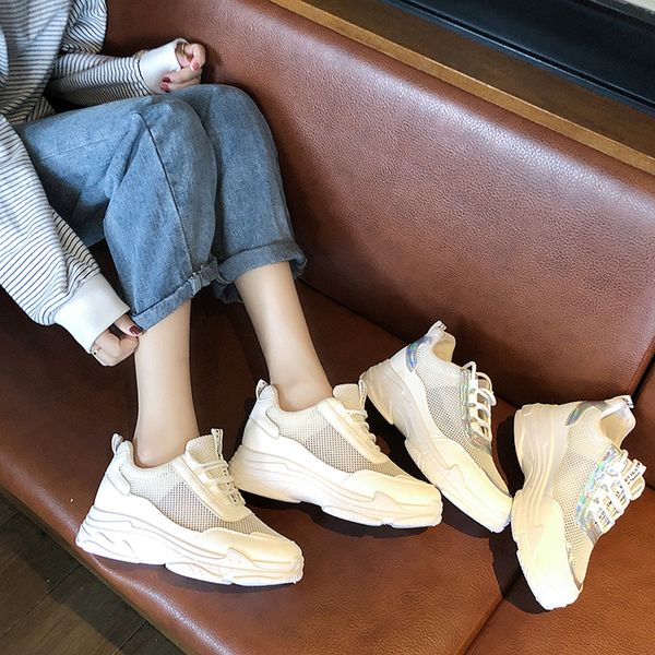 

women's walking shoes leisure breathable mesh hollow out fitness sport running outdoor sneakers shoes zapatos mujer#g4