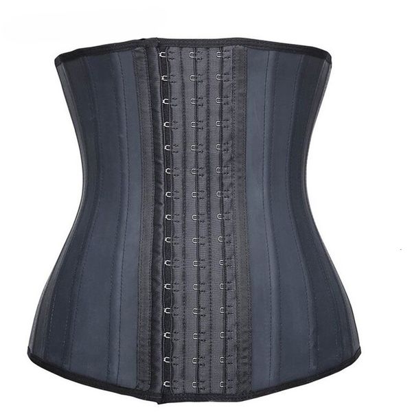 

body shapers firm latex waist trainer slimming underwear cincher corset slimming belt modeling strap shaper slimming latex corset, Black;white