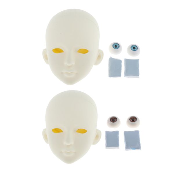 

lots 2 1/3 ball jointed girl dolls head faceplate shell makeup parts
