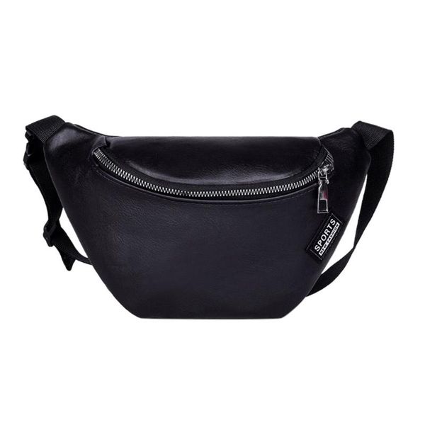 

fashion fanny pack banana waist bag women solid color zipper messenger bag waist pack chest bags phone belly bags purse