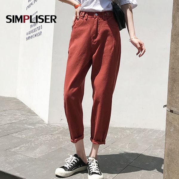 

denim jeans women green white red khaki black jeans harem pants high street ankle length female fashion trousers plus size, Blue