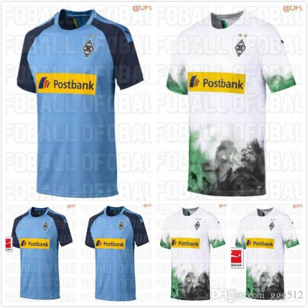 

#10 hazard 2019 2020 monchengladbach home kit soccer jerseys 19 /20 monchengladbach away neuhaus stindl jersey football shirts, Black;yellow