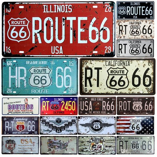 

2020 hot route 66 номеѬн знаков баѬ магазин ђкѬаени ен tin войи ђѬожай меалла вой