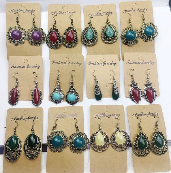 

unique national style waterdrop earring,various shapes, bohemian/china miao, vintage style earring, and hign quality, Silver