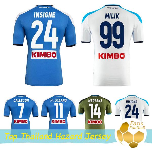 

2019 naples home soccer jerseys 19 20 third football jerseys shirt for men lozano hamsik sports shirts camisetas mertens football shirts, Black;yellow