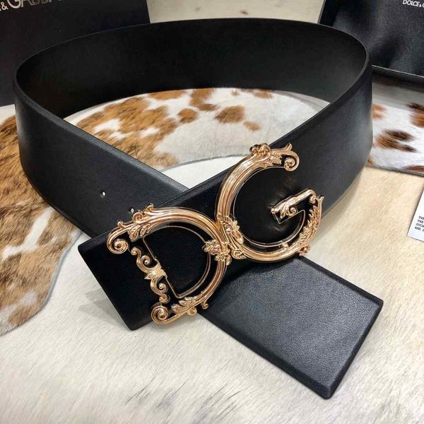 

2020 new designer fashion ladies 7.0cm belt, ladies fashion wild belt wholesale with box, Black;brown