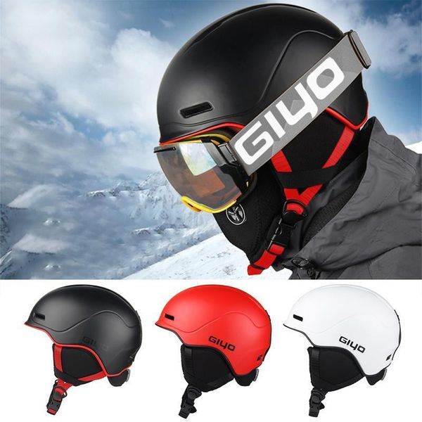 

professional outdoor ski helmet warm breathable bicycle helmet with goggles ultralight hiking cycling helmets