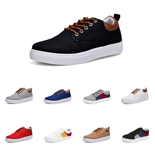 

men shoes no-brand canvas spotrs casual sneakers white black red grey khaki blue fashion new style shoes 211