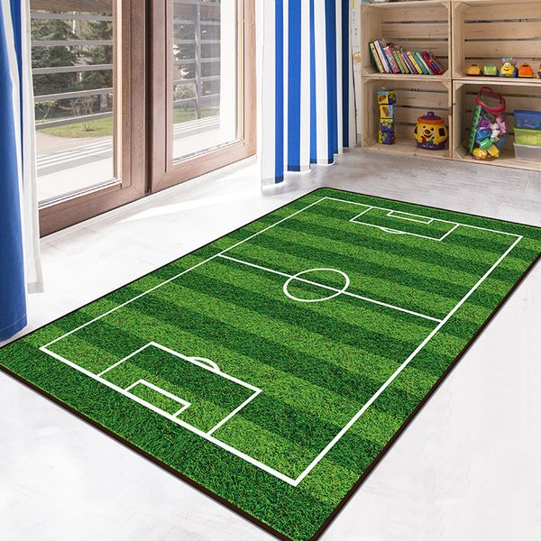 Carpet 3d Football Area Rugs Flannel Rug Memory Foam Carpet Boy Girl Kids Play Crawl Mat Big Carpets For Home Living Room Decor Durkan Carpet Berber