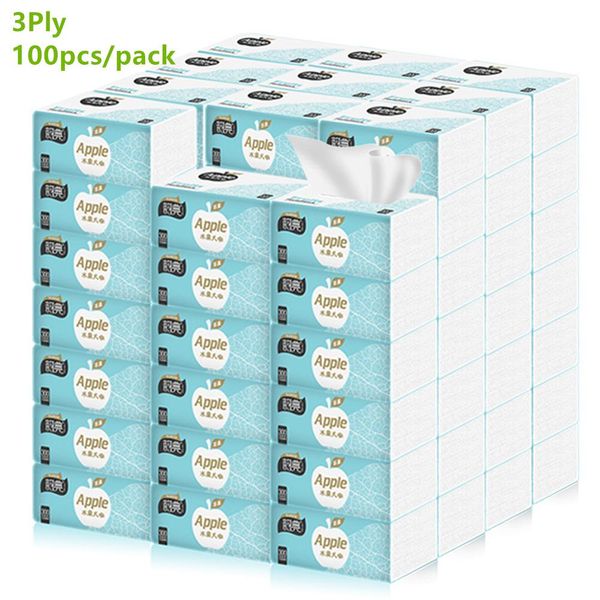 

paper napkin - hand towels pack of 100 pumped tissues disposable napkins paper tissue bamboo 3 layerstoilet paper iuu2032