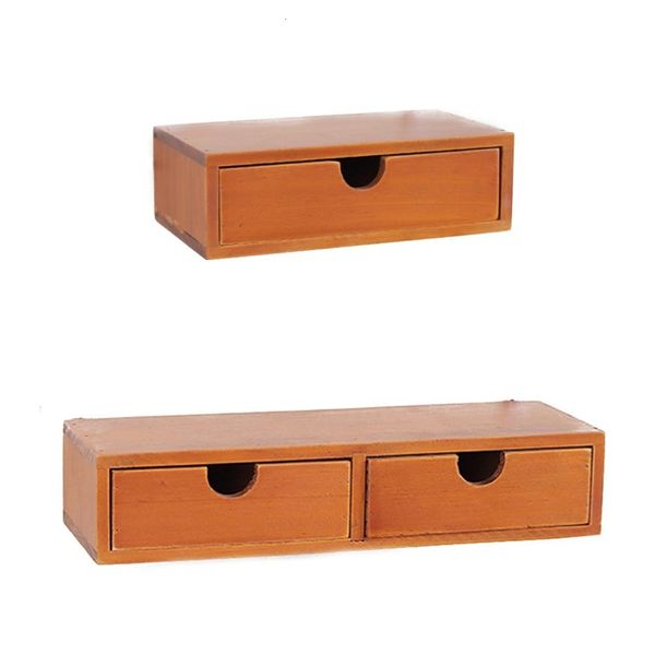 New Arrivals Floating Shelf Vintage Drawer Wooden Creative