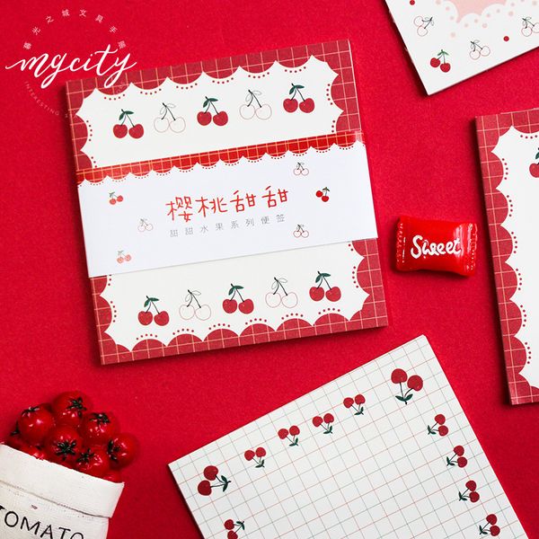 

sweet fruit series memo pad cute fresh message note paper