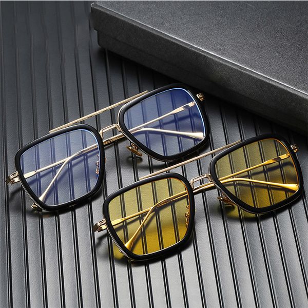 

computer glasses frame men anti blue light blocking rays gaming steampunk goggles iron man 3 punk prescription