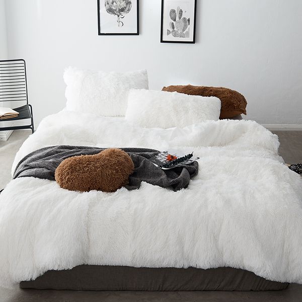 

44 new mink velvet bedding sets red blue pink bed set  twin size bed cover set fit sheet pillowcase 1/4pcs