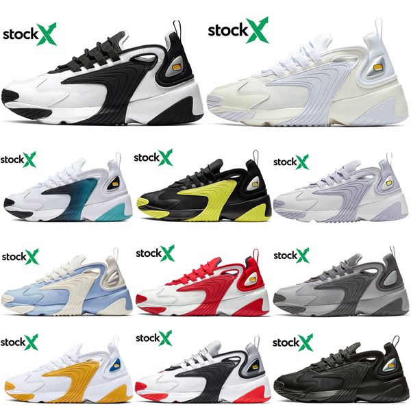 

stock x zoom m2k 2k tekno 2000 men women running shoes for triple black white dynamic yellow royal blue designer sports sneakers shoes