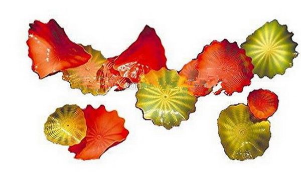 

creative aquarium and spa wall decor crystal blown glass wall art plates new arrival colorful lamps