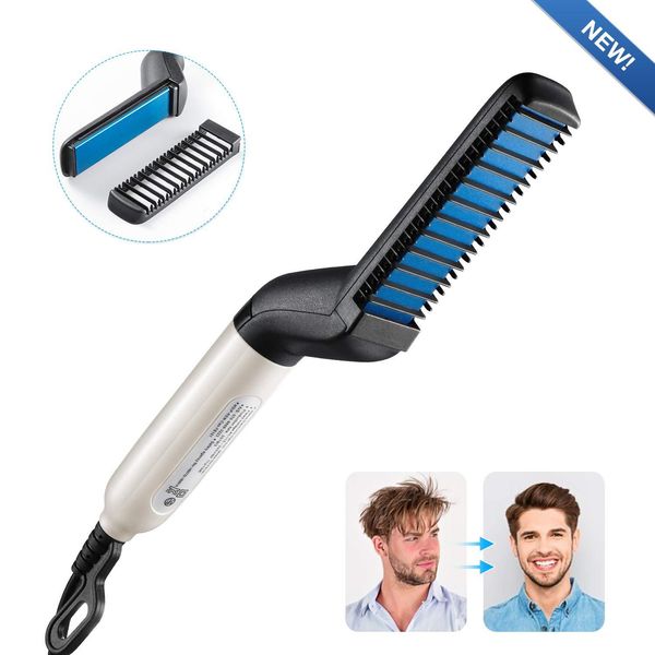 

electric hair comb quick beard hair styler comb electric beard straightener for menmultifunctional hair comb curling iron