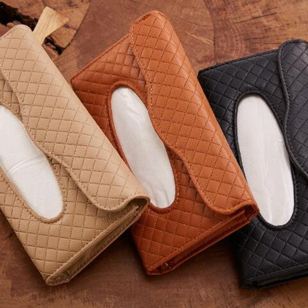 

автомобиль tissue box кожа pu козырек тип ткань коробка для салфеток держатель авто аксессуары для интерьера