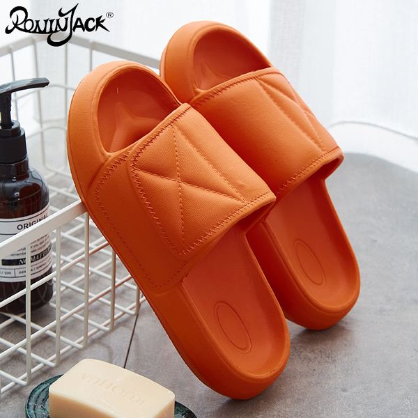 

2020 slippers summer platform non-slip indoor bath female couple bathroom slippers men wear household beach shoes women, Black