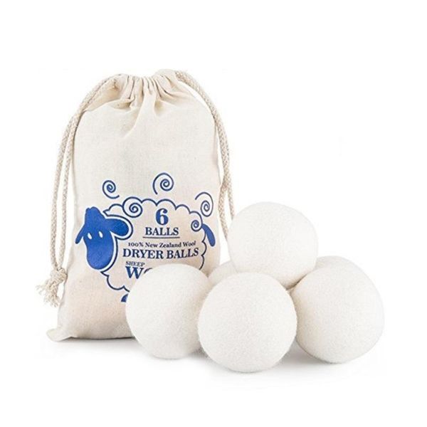 

2019 new wool dryer balls premium reusable natural fabric softener 2.75inch 7cm static reduces helps dry clothes in laundry quicker
