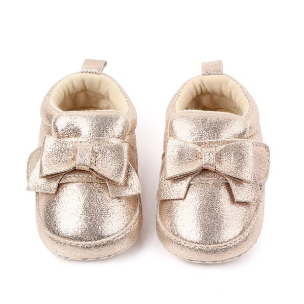 

autumn baby girls shoes bowknot design anti-slip toddler soft soled casual walking shoe
