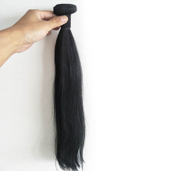 

elibess grade 6a--brazilian 100% human hair silk straight 5 bundles 100g/piece & 5pcs/lot, tangle & shedding, drop shipping, Black