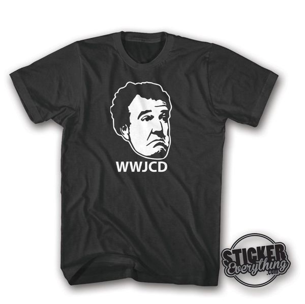 

what would jeremy clarkson do t-shirt graphic tee stig gear grand wwjcd, White;black