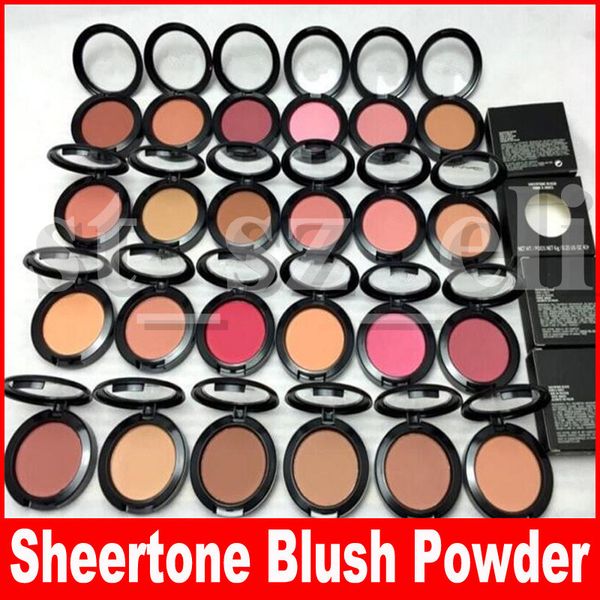 

m face makeup 24 colors sheertone blush pressed powder shimmer blush 6g