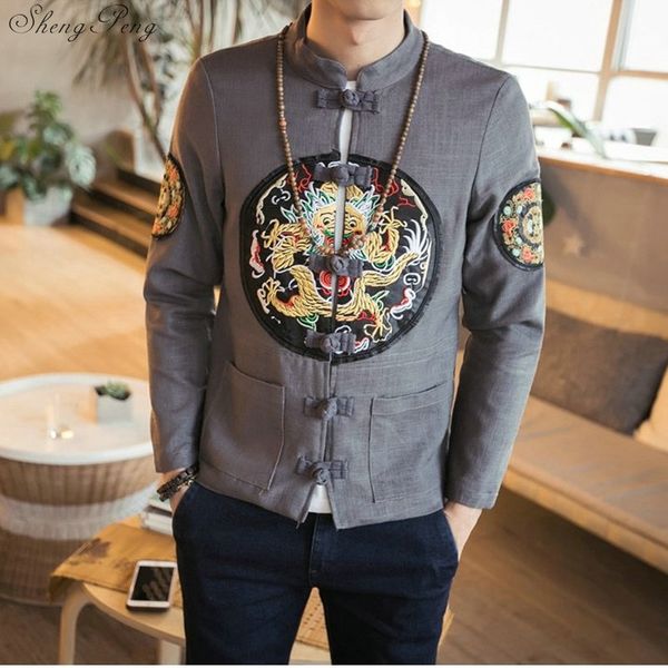 

традиционная китайская одежда для мужчин shanghai tang oriental clothing китайская куртка одежда мужская одежда q082, Red