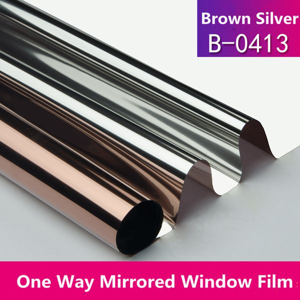 

self adhesive mirrored decorative window tint film size architecture glass film decoration 100cm x 300cm